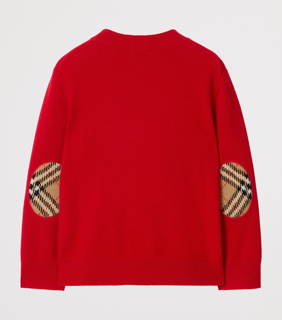 Burberry Kids Wool-Cashmere Elbow-Patch Sweater (3-12 Years)