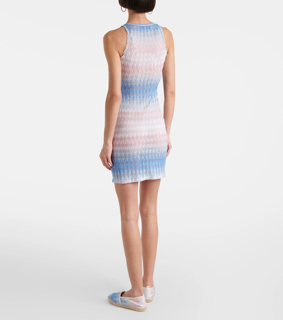 Missoni - فستان قصير من اللاميه المتعرج المتدرج