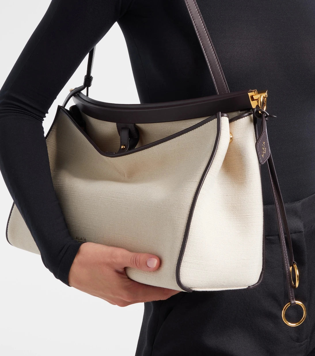 Alaïa - Le Click Pocket Large canvas tote bag