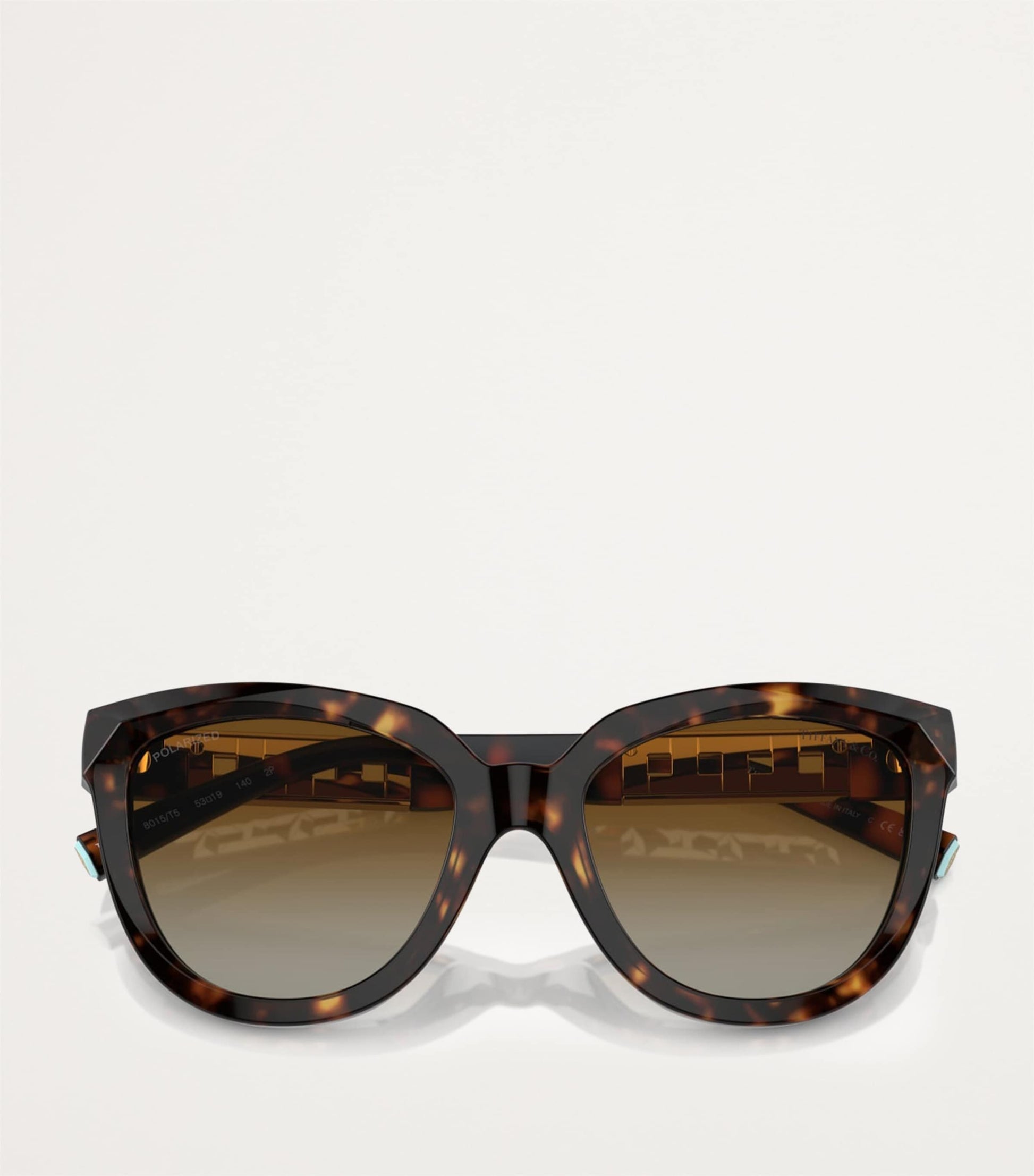 Tiffany & Co. Brown Acetate Cat Eye Sunglasses