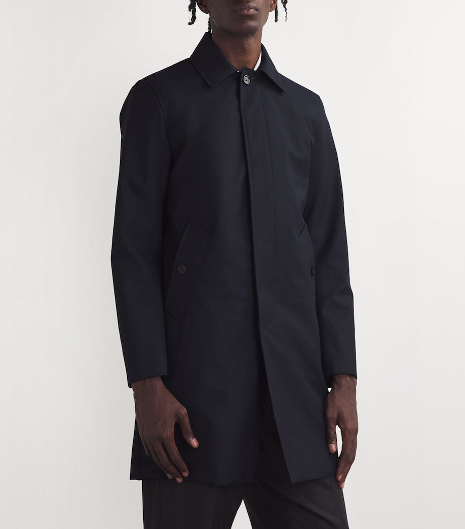 Sandro Paris Blue Twill Mac Jacket