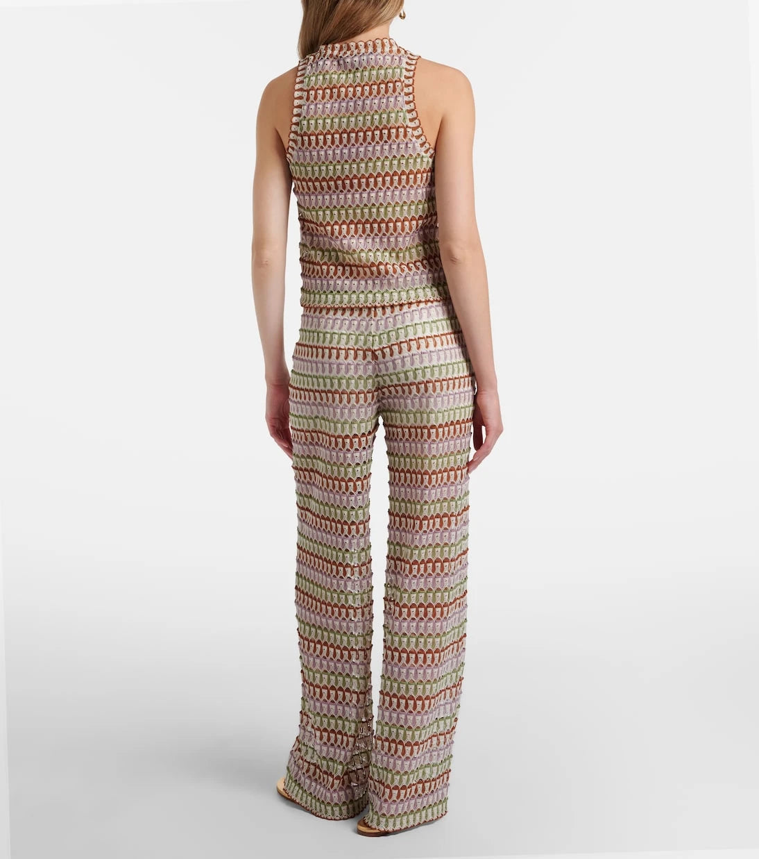 Veronica Beard - Fatima crochet wide-leg pants