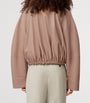 LOEWE Beige Balloon Leather Jacket