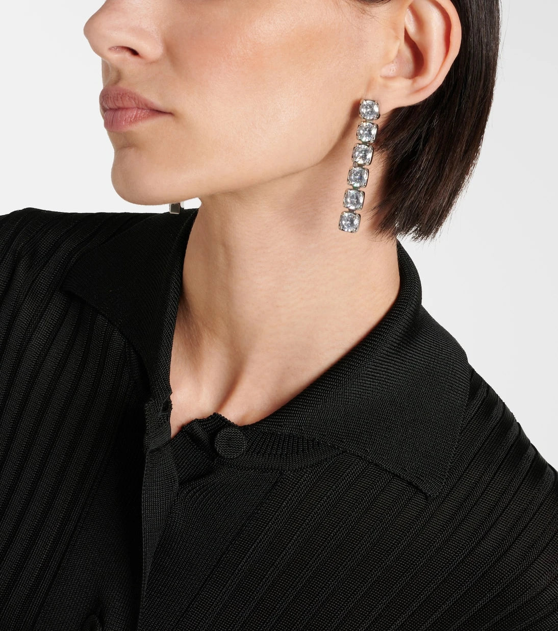 Jil Sander - Crystal-embellished drop earrings