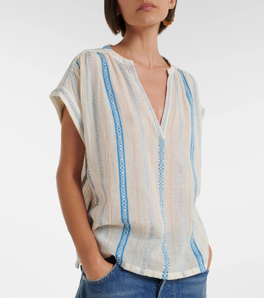 Velvet - Tallula cotton jacquard top