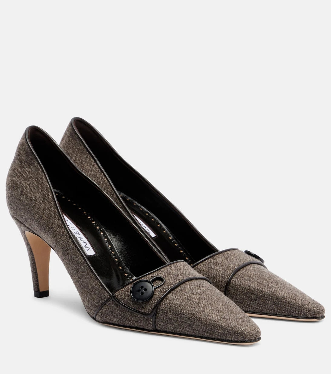 Manolo Blahnik - Lulumae 70 herringbone pumps