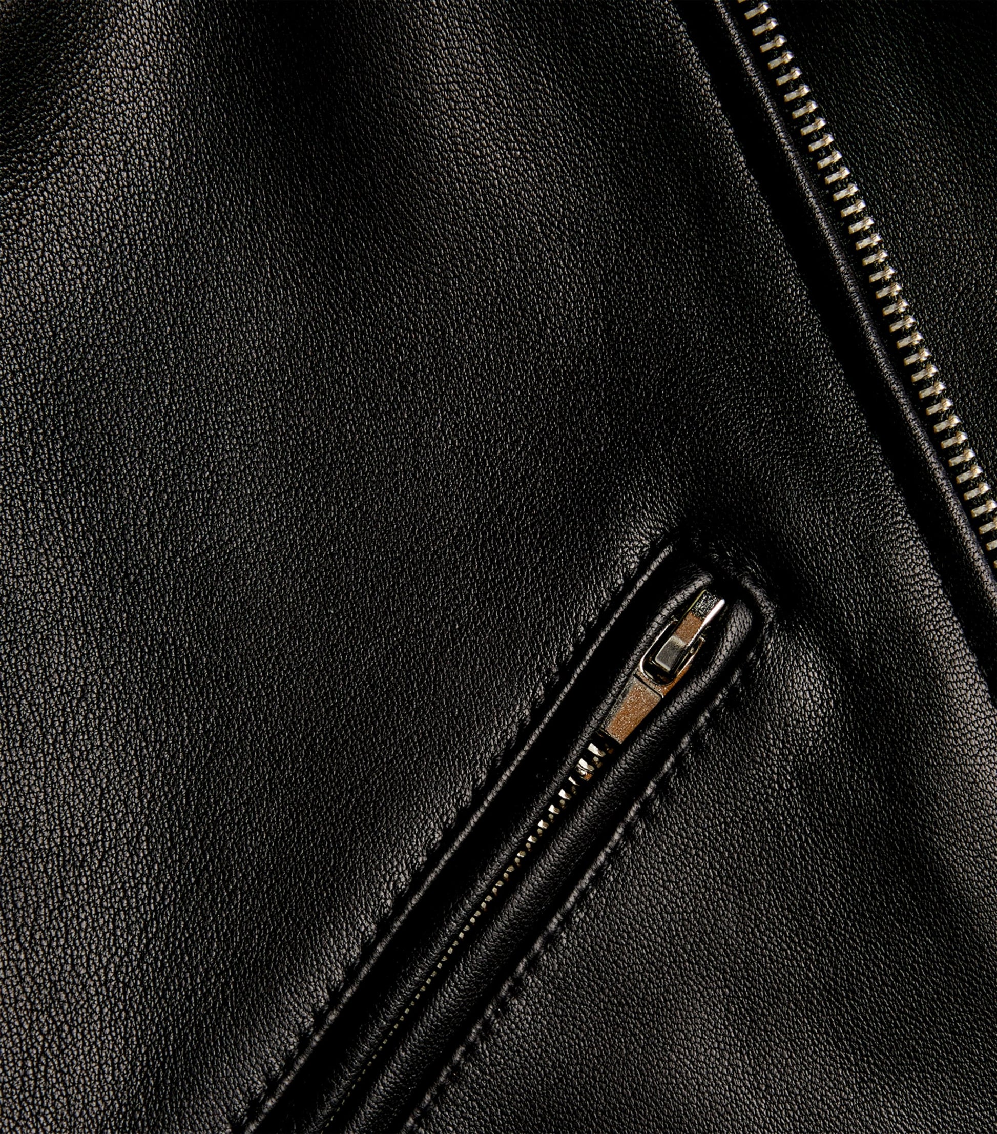 Black Leather Biker Jacket