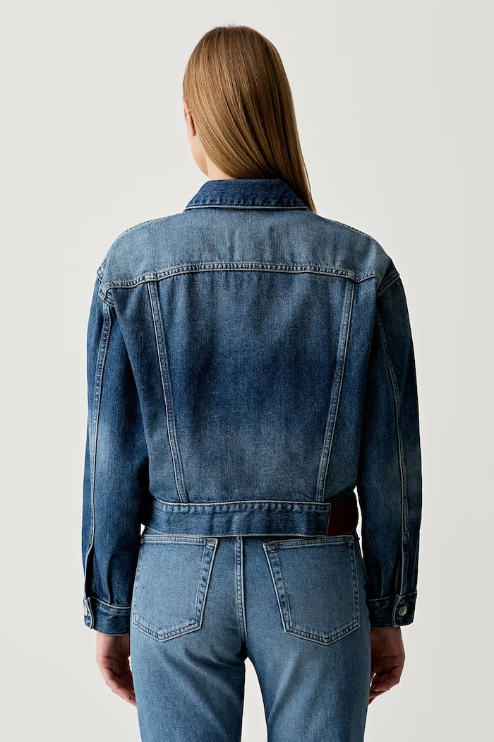 Calvin Klein Jeans дънково яке дамско от памук