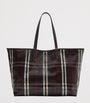 Burberry Brown Medium Canvas Highlands Tote Bag