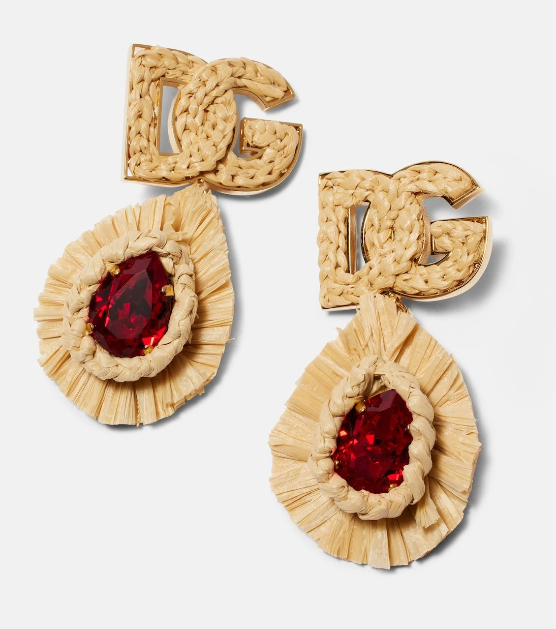 Dolce&Gabbana - DG crystal-embellished clip-on earrings
