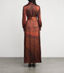 Kiton Multi Silk Maxi Shirt Dress