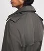 MM6 Maison Margiela Grey Cotton Hood-Detail Trench Coat
