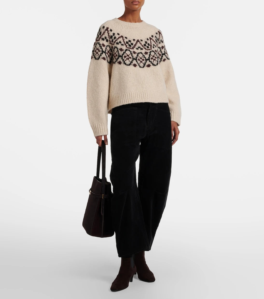 Nili Lotan - Shon cotton-blend barrel-leg pants