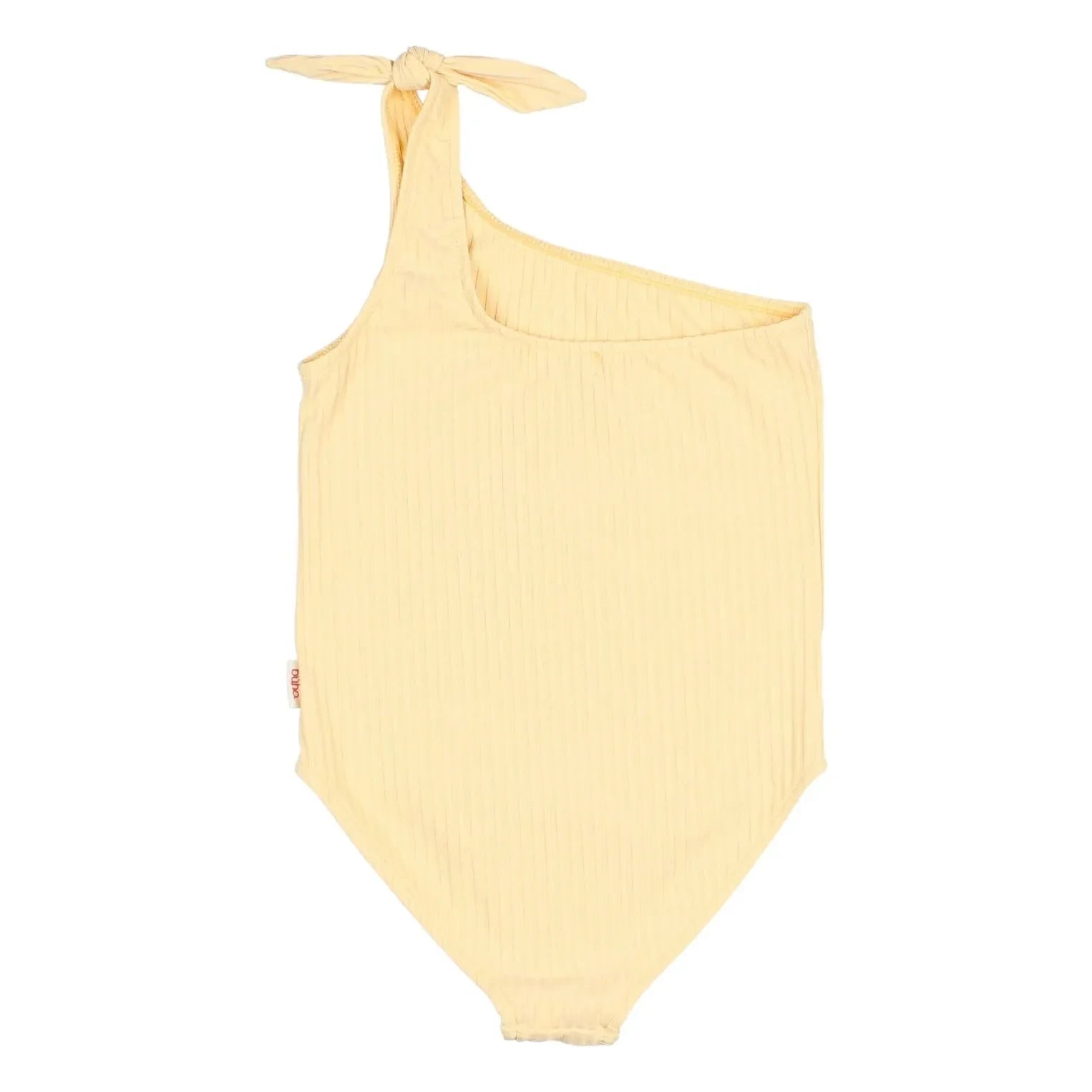Búho - Asymmetrical Ribbed Swimsuit | Yellow