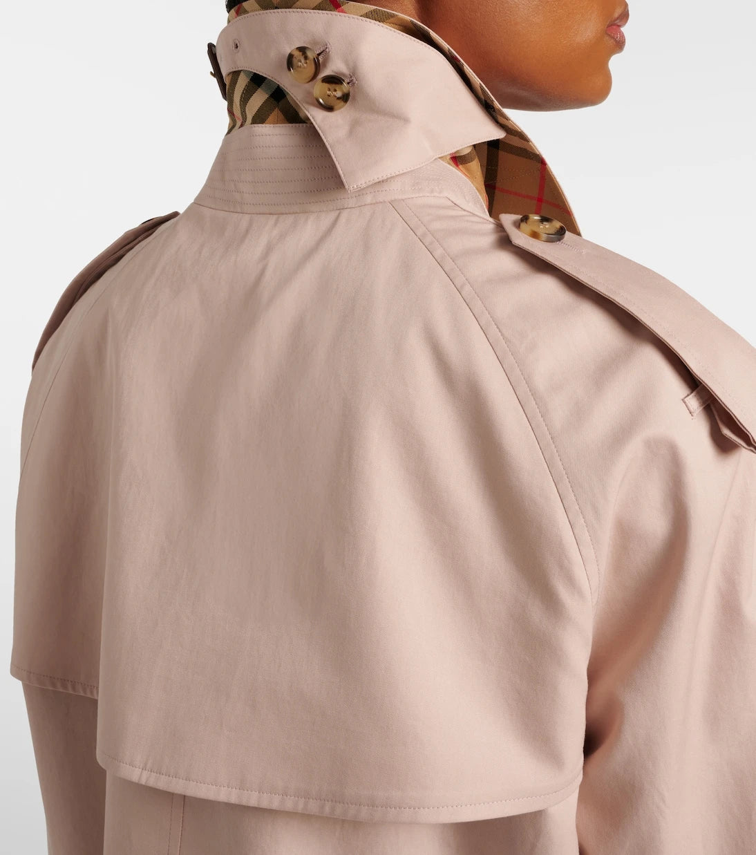 Burberry - Cropped cotton gabardine trench coat