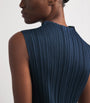 Blue Mellow Pleats Top