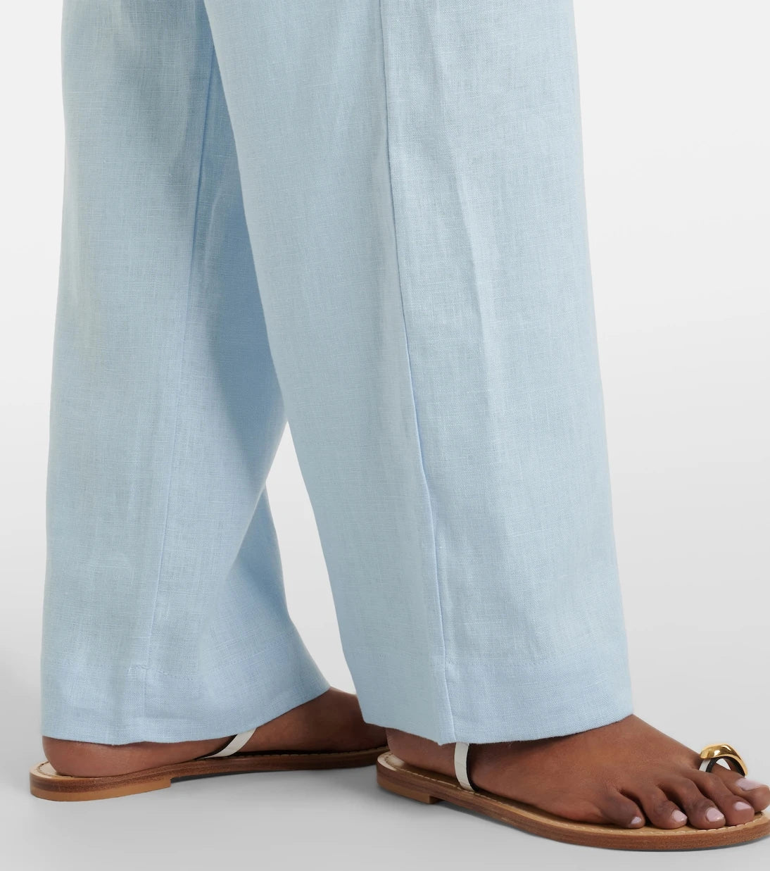 Asceno - Aurelia linen wide-leg pants