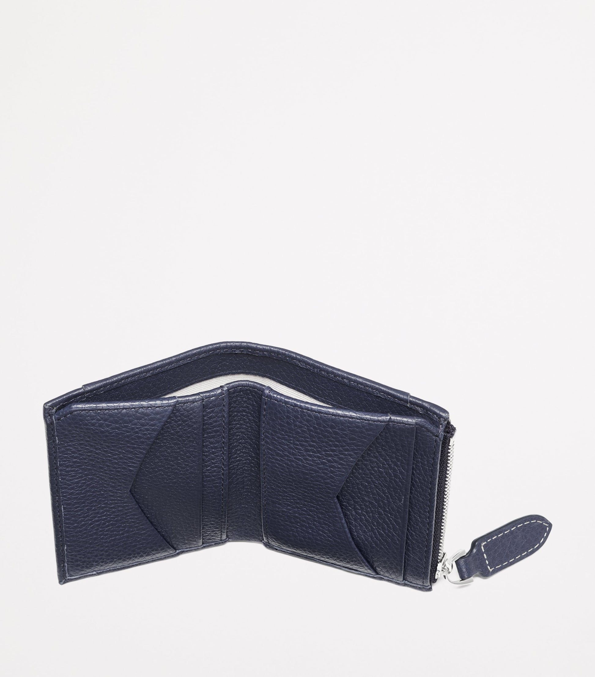 Aspinal Of London Navy Leather Hudson Pocket Wallet