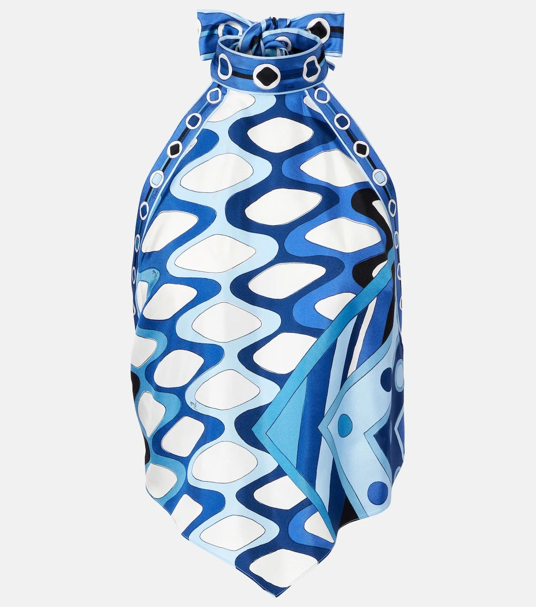 Pucci - Vivara cropped silk top