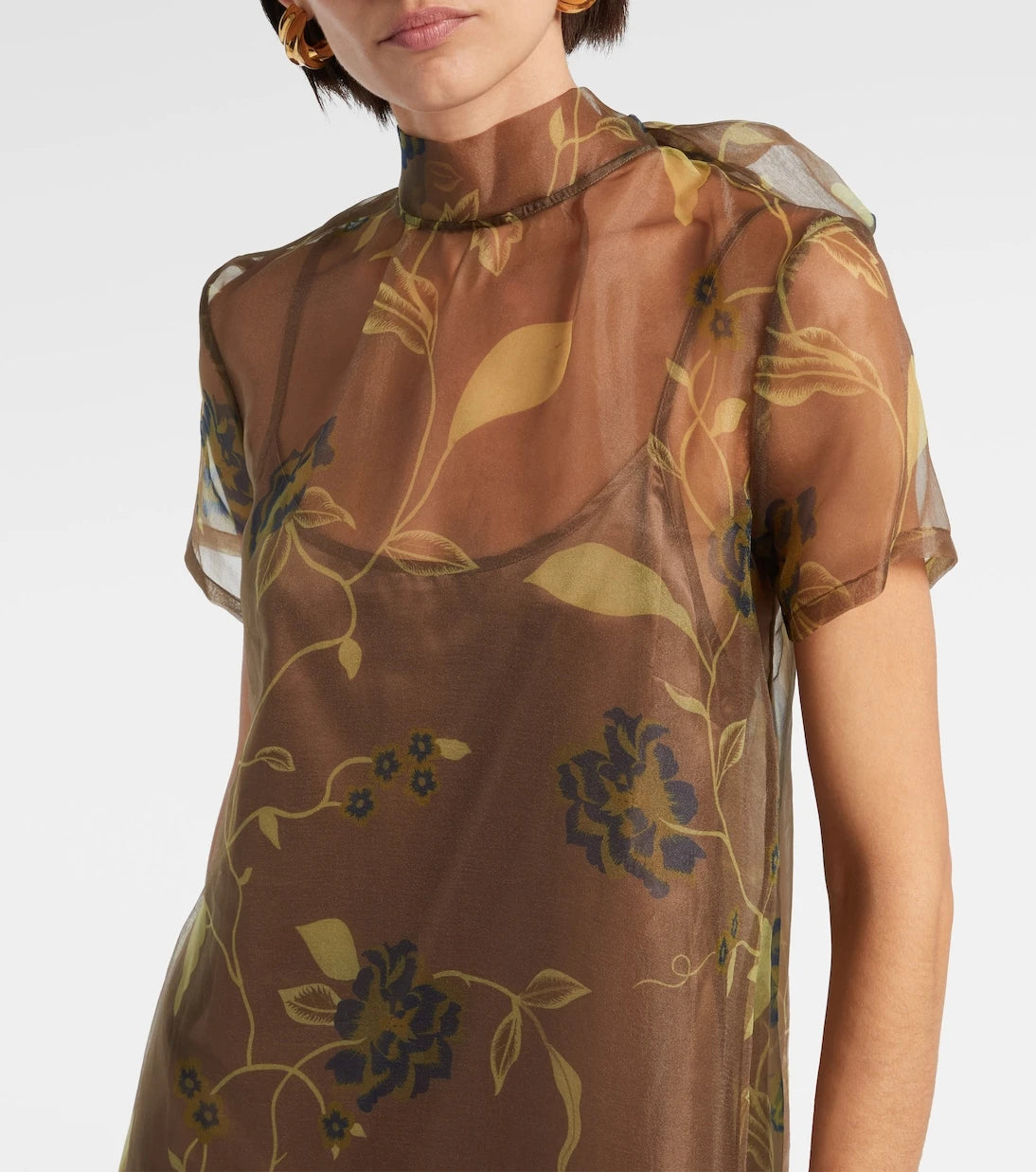 Staud - Calluna floral organza maxi dress