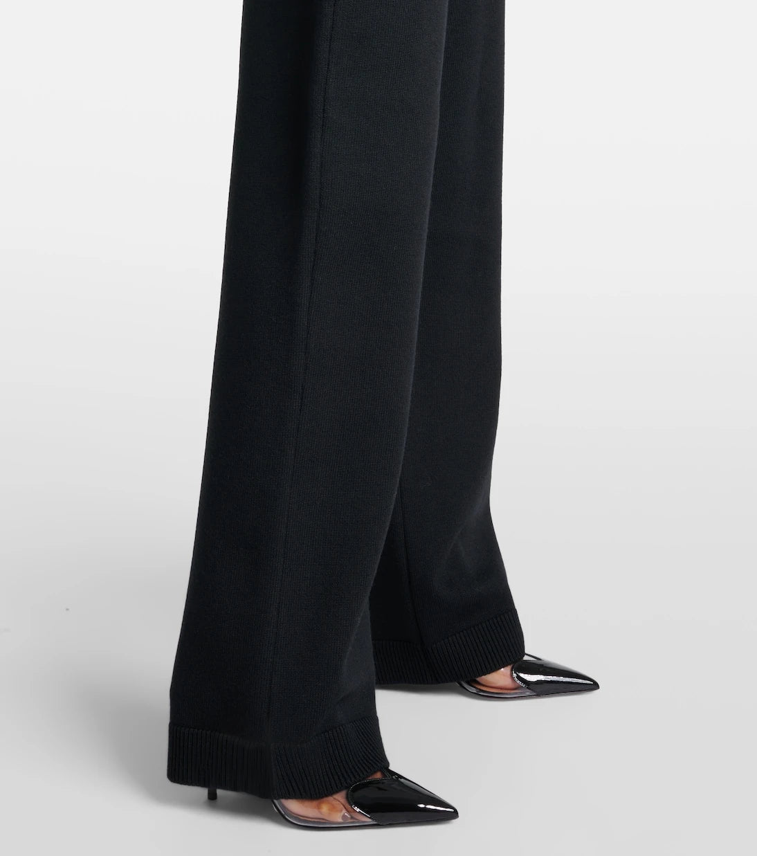 Alaïa - High-rise wool-blend straight pants