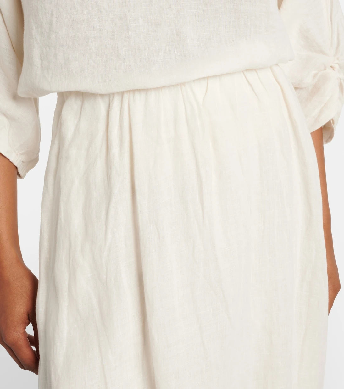 Velvet - Rachelle linen midi skirt