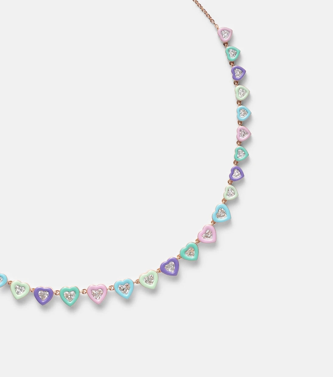 Kamyen - Candy Crush 18kt rose gold choker with diamonds