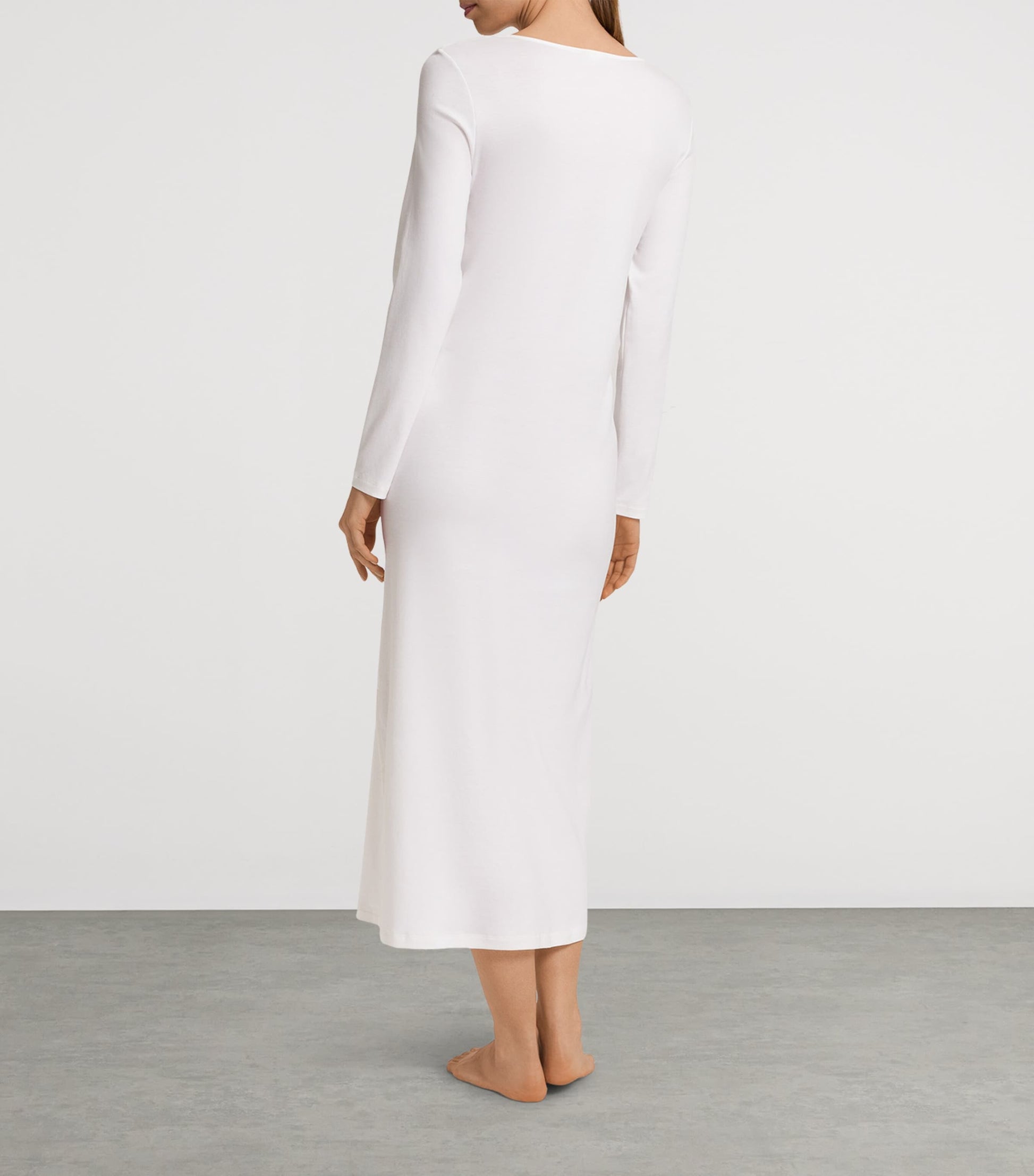 Ivory Cotton Long-Sleeve Kalea Nightdress