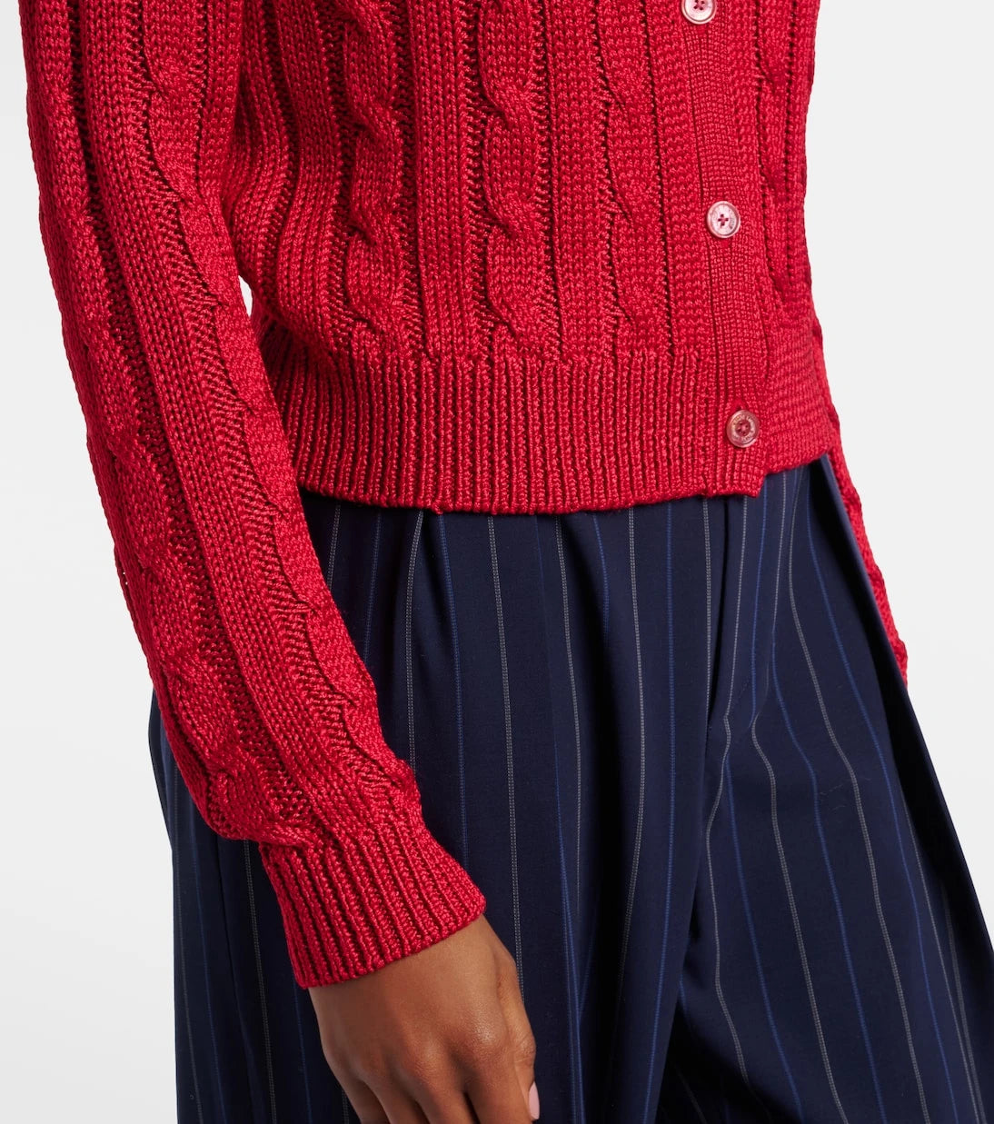 Ralph Lauren Collection - Cable-knit silk cardigan