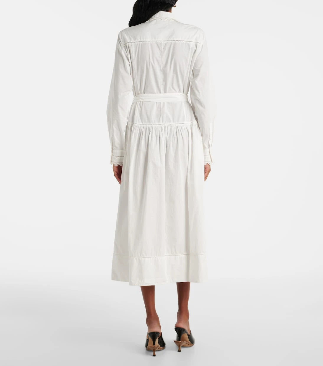 Ulla Johnson - Belted cotton shirt midi dress
