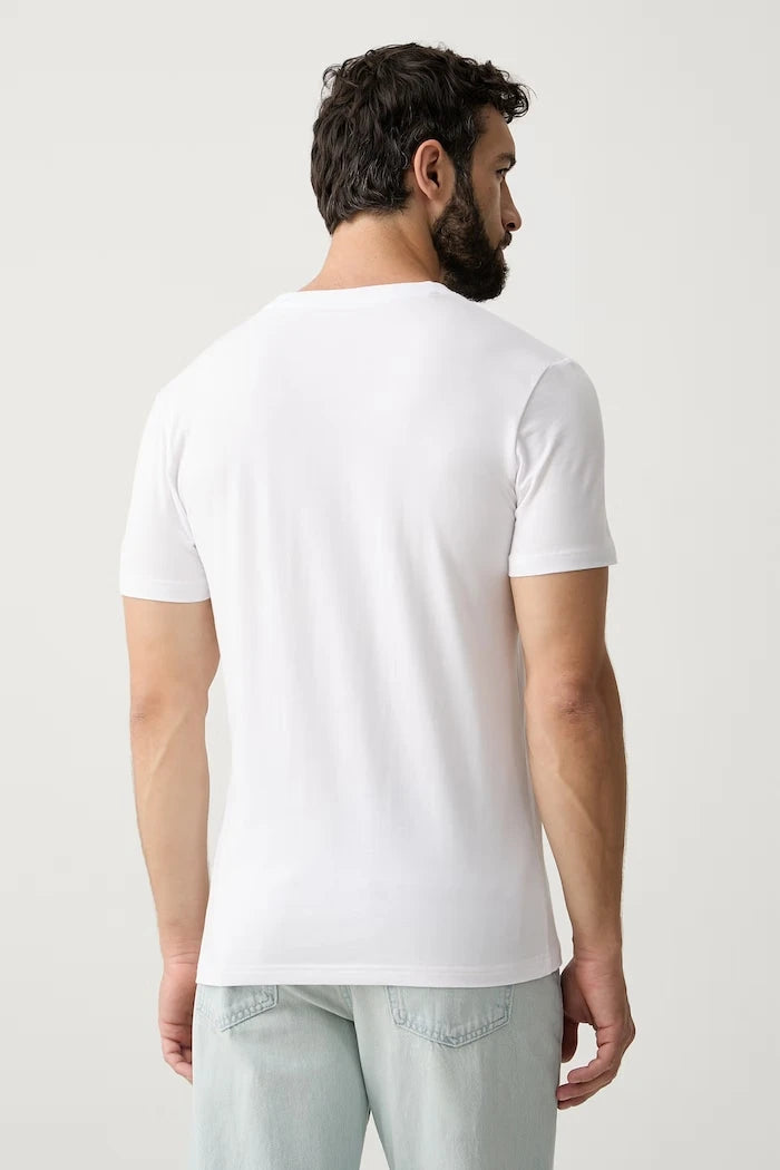 Karl Lagerfeld erkek basic pamuklu elastanlı tişört 2'li
