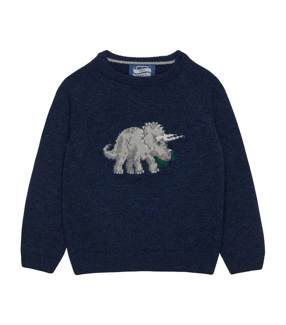 Wool-Blend Triceratops Sweater (6-11 Years)