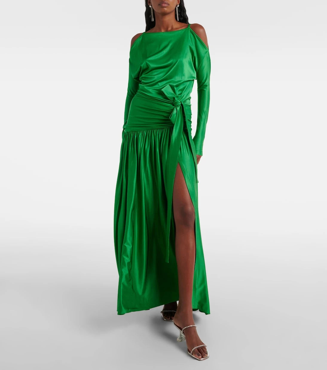 Rabanne - Gathered satin gown