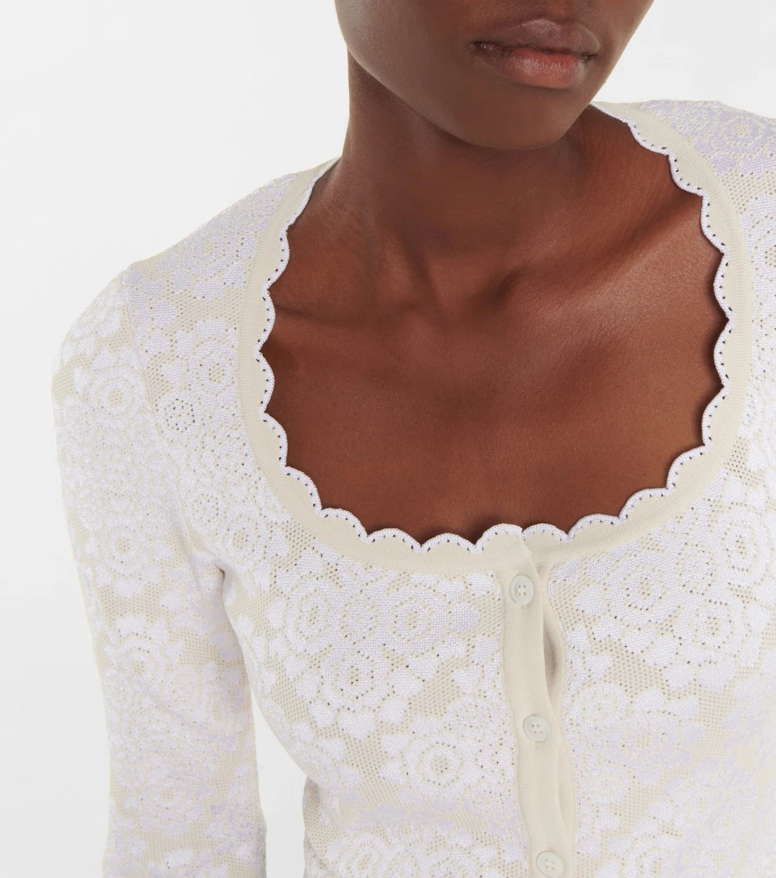 Alaïa - Floral cardigan