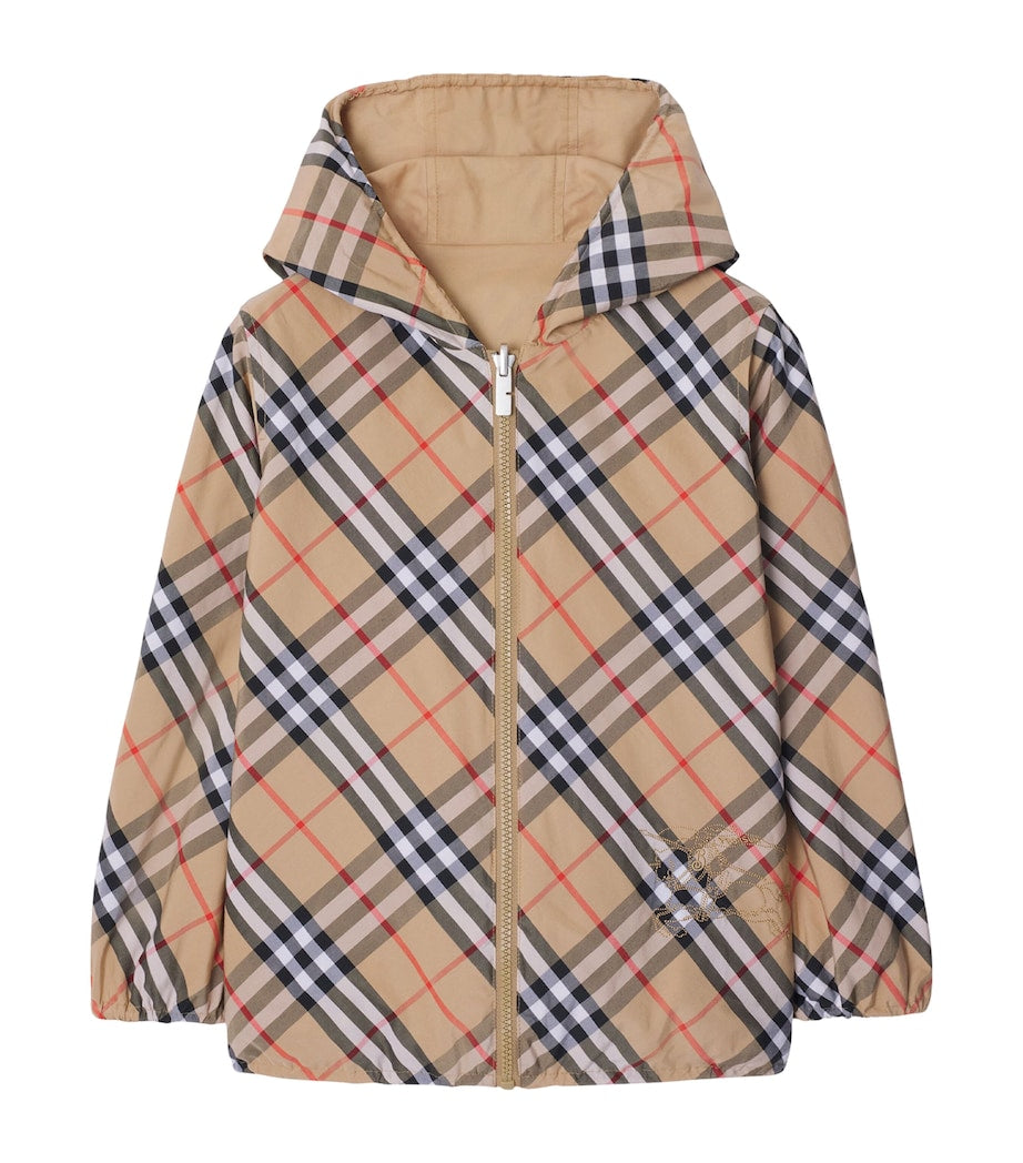 Burberry Kids Reversible Check Hooded Jacket (3-12 Years)