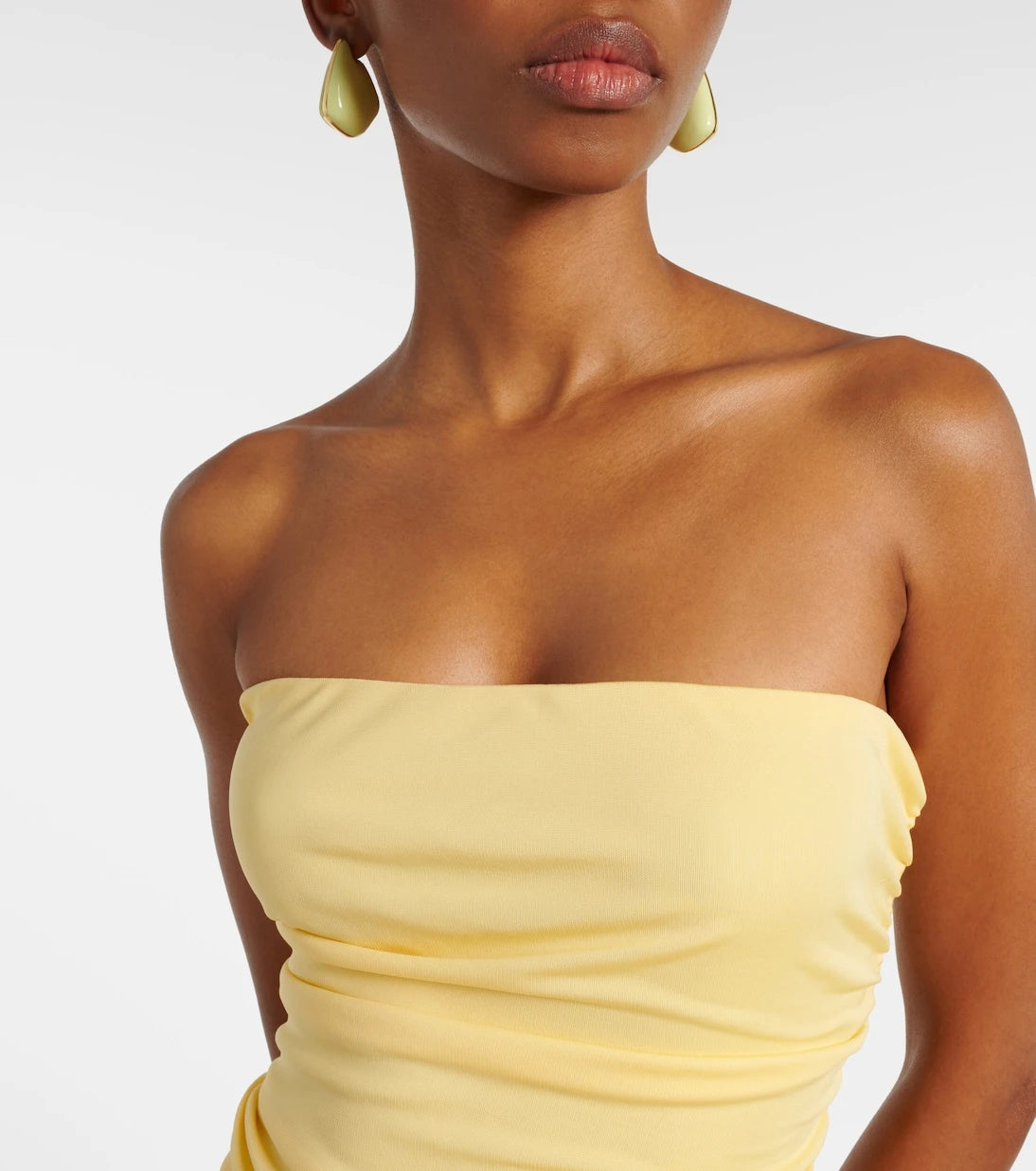 Staud - Mariana ruched jersey maxi dress