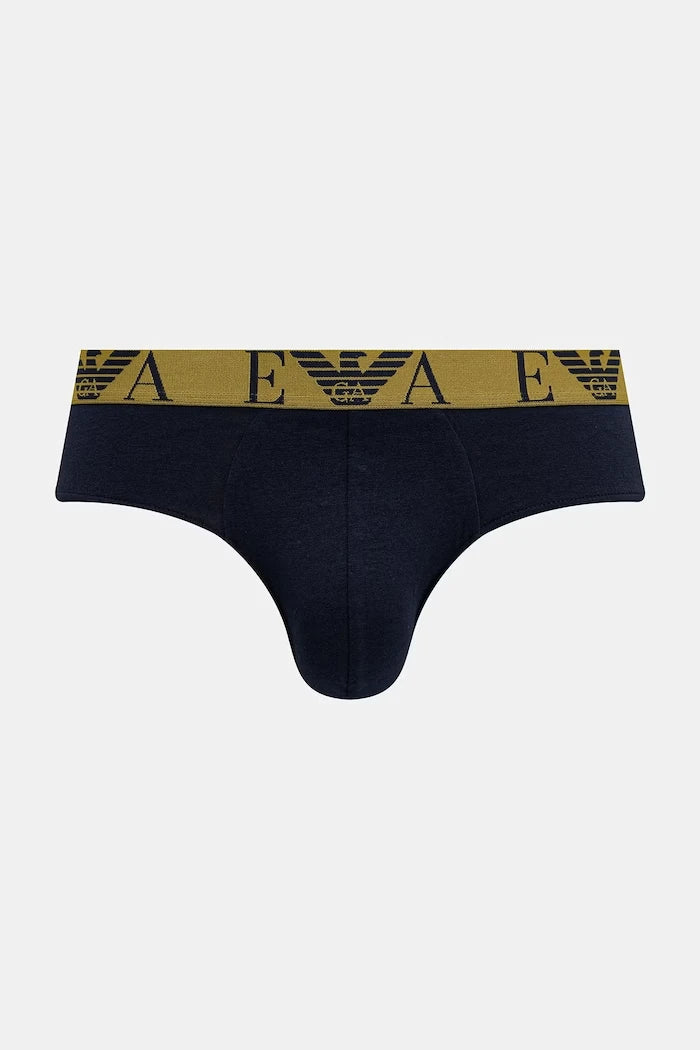 Emporio Armani Underwear erkek pamuklu elastan slip 3'lü