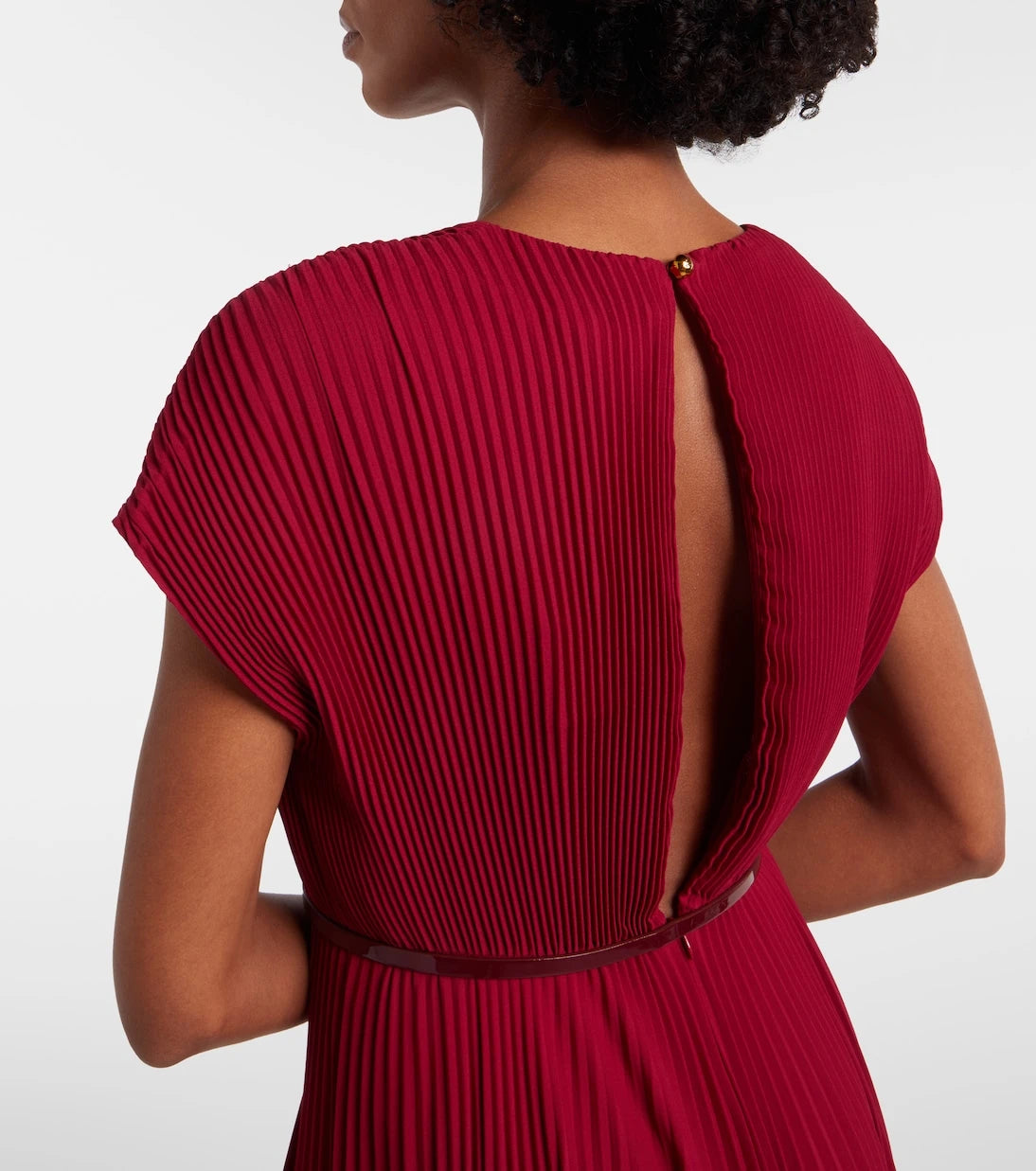 Max Mara - Elegante plissé georgette gown