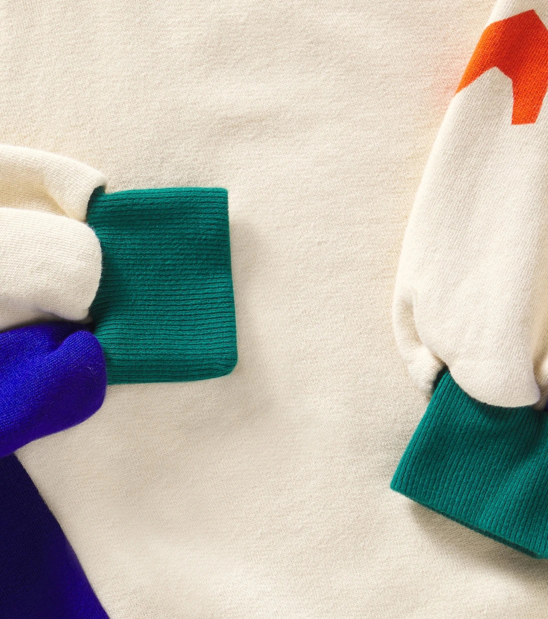 Bobo Choses - Colorblocked cotton jersey sweatshirt