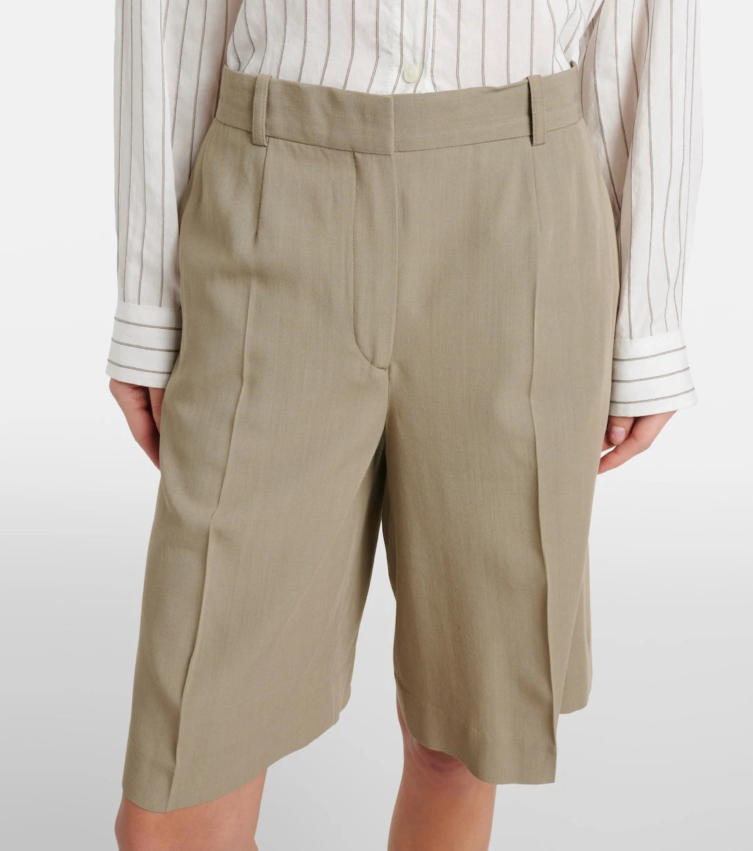 Toteme - High-rise Bermuda shorts