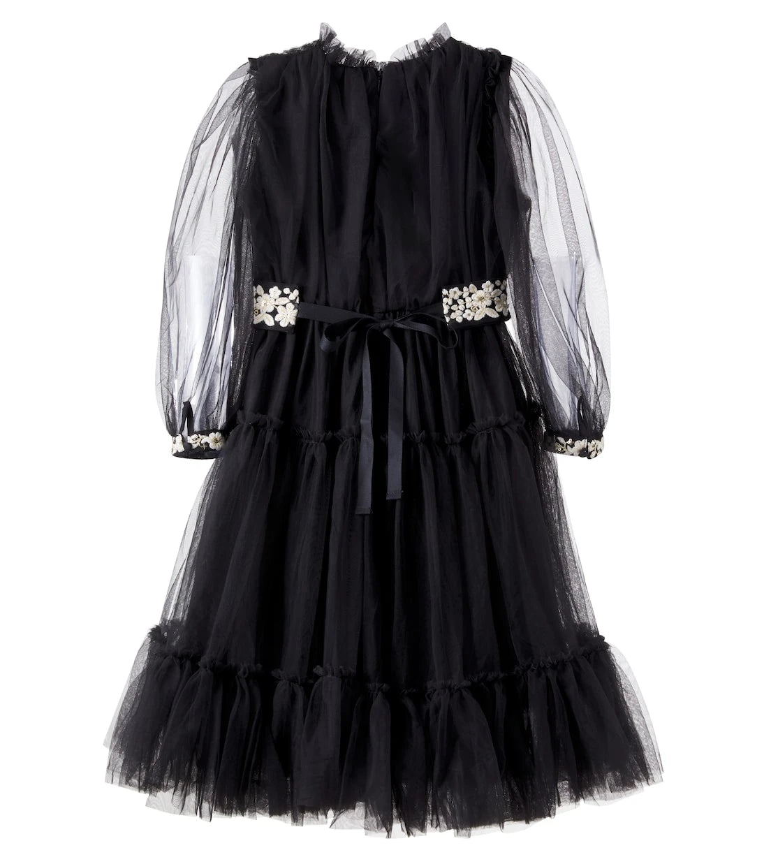 C'era Una Volta - Milie belted embroidered tulle dress