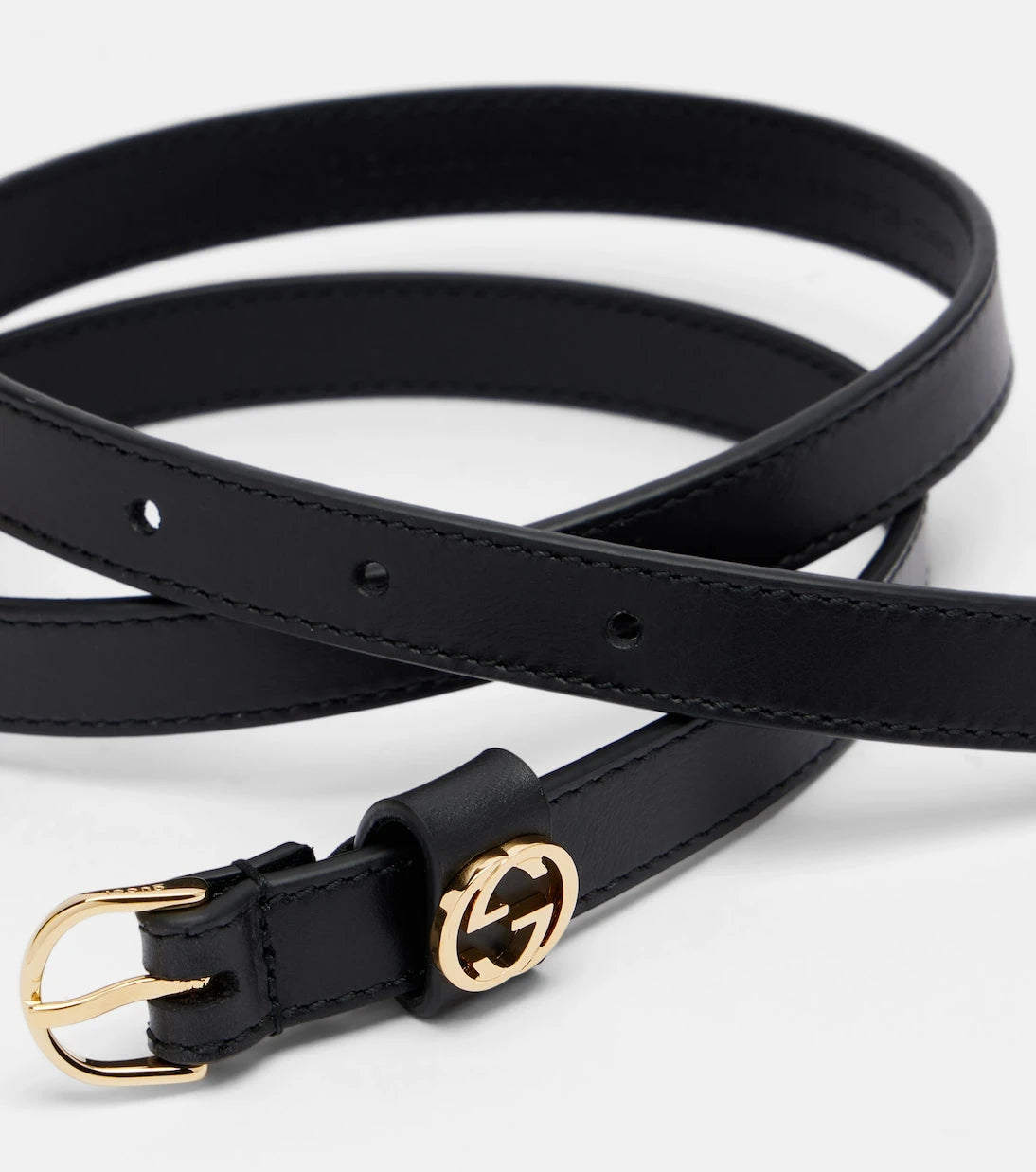 Gucci - Interlocking G leather belt