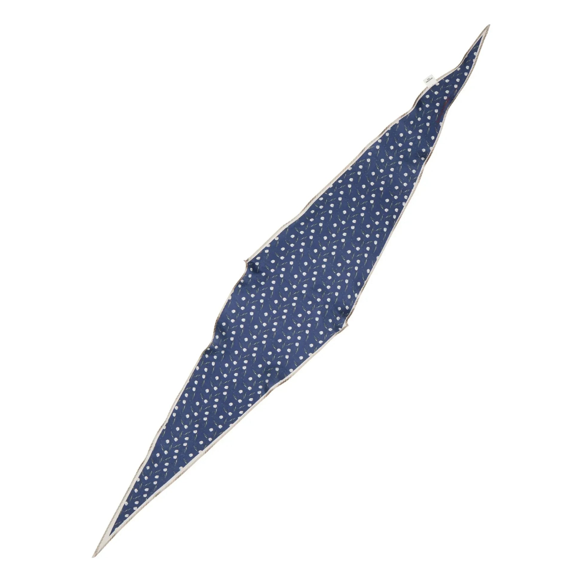 Becksöndergaard - Hearta Tulip Diamond scarf | Navy blue