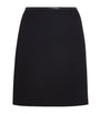 Black Wool-Cashmere Mini Skirt