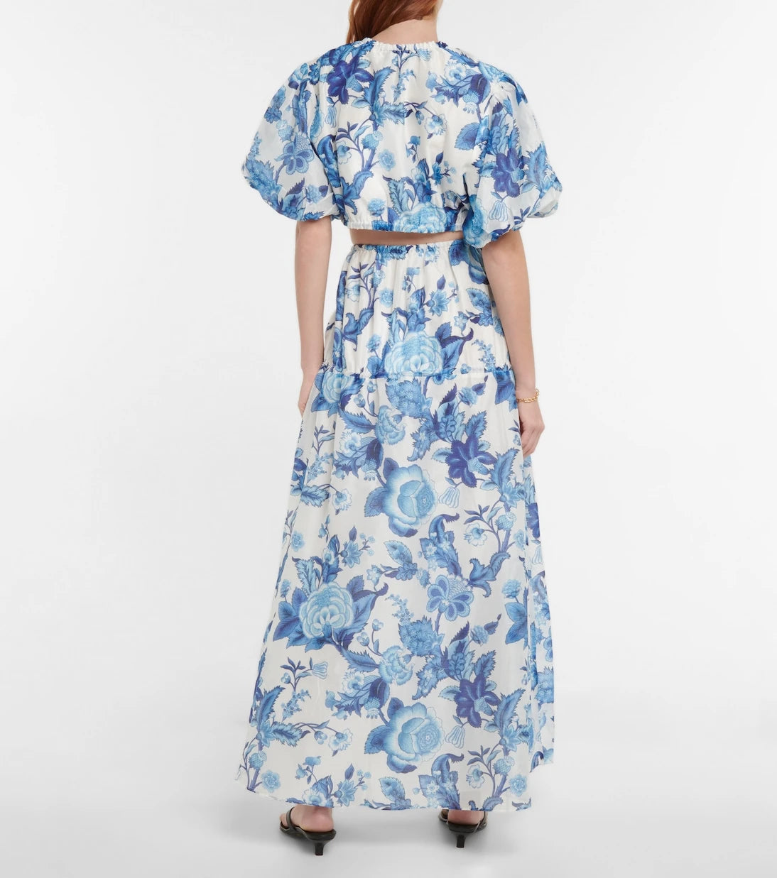 SIR - Floral cotton and silk crop top