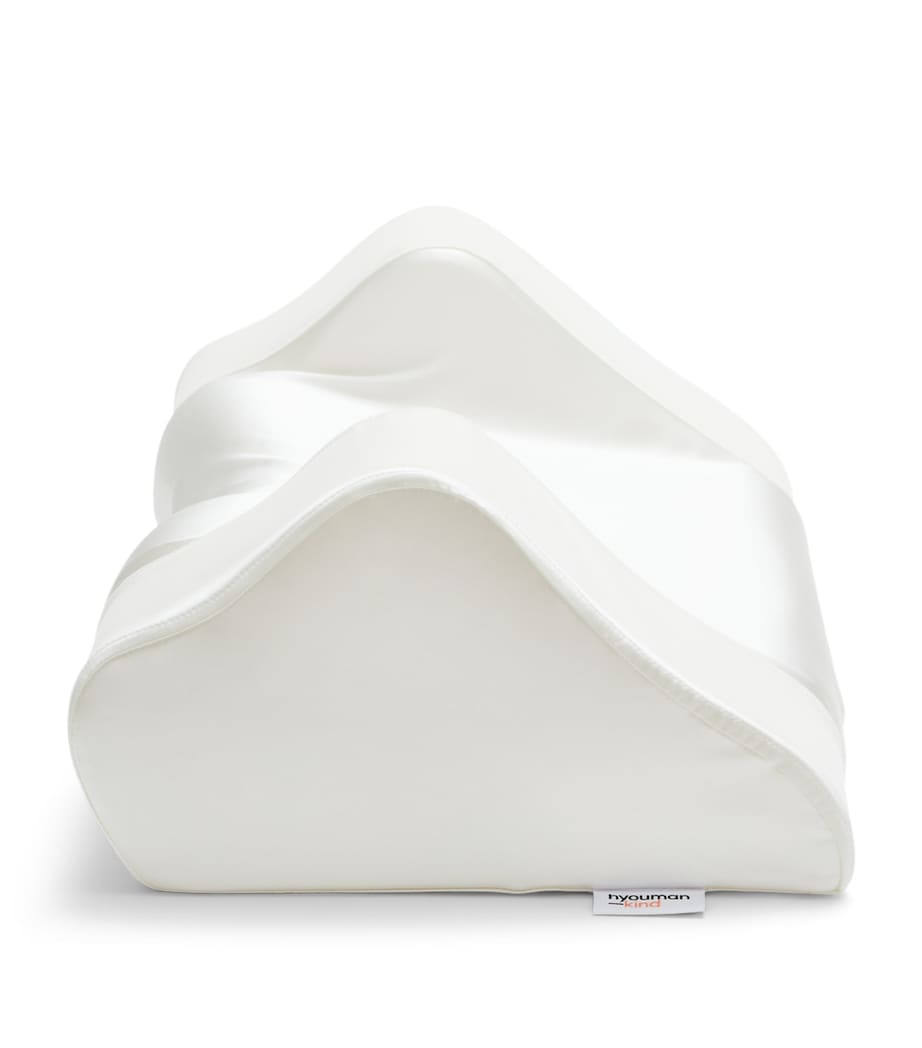 HYOUMANKIND Back Sleep Pillow with Silk Pillowcase (32cm x 57cm)