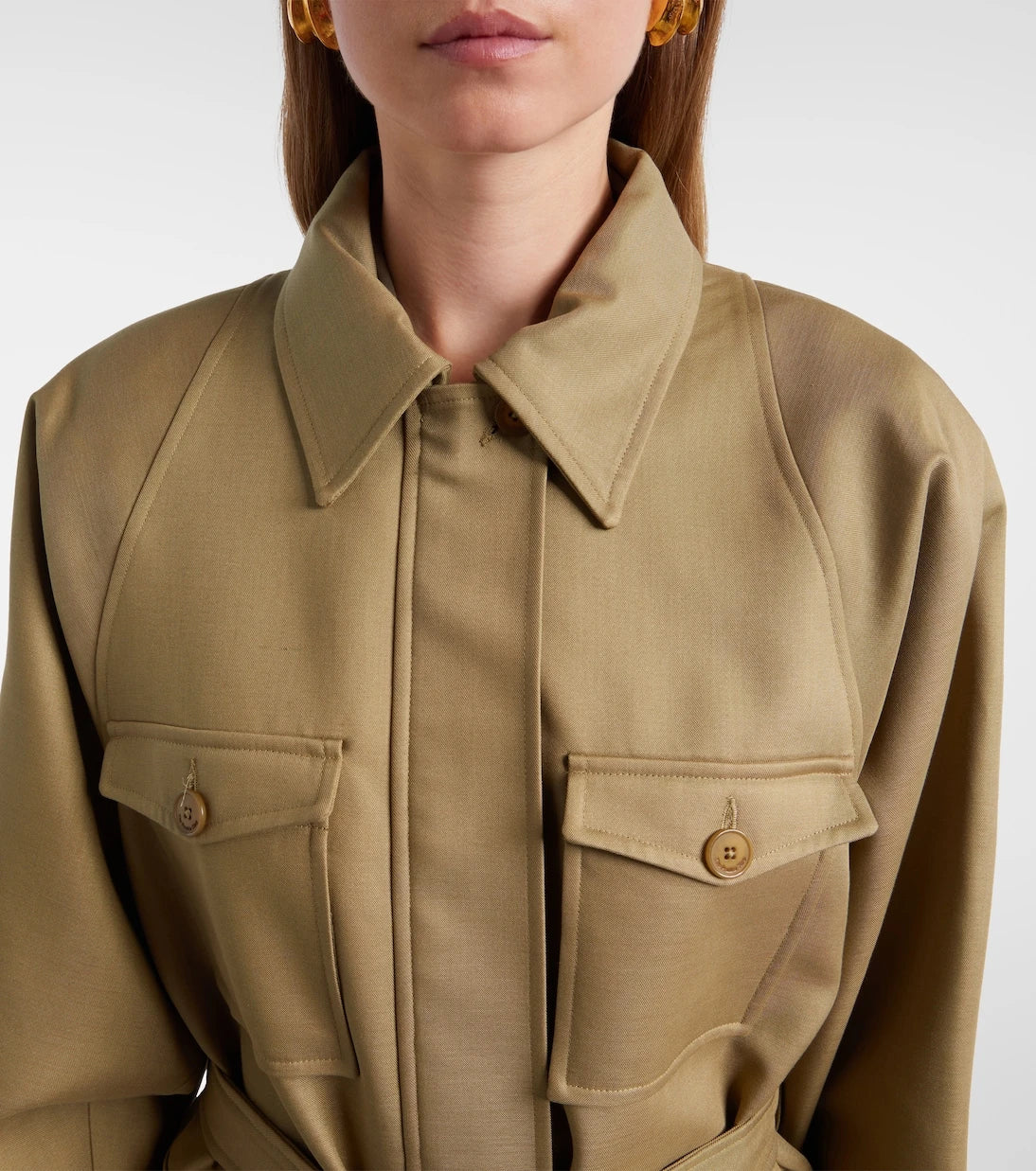 The Frankie Shop - Kelia belted padded jacket