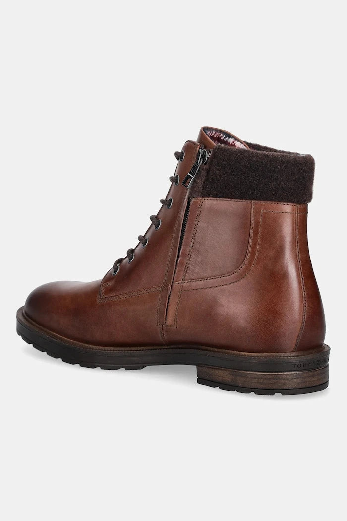 Tommy Hilfiger CLEATED HILFIGER W LTH BOOT Deri Trekking Bot