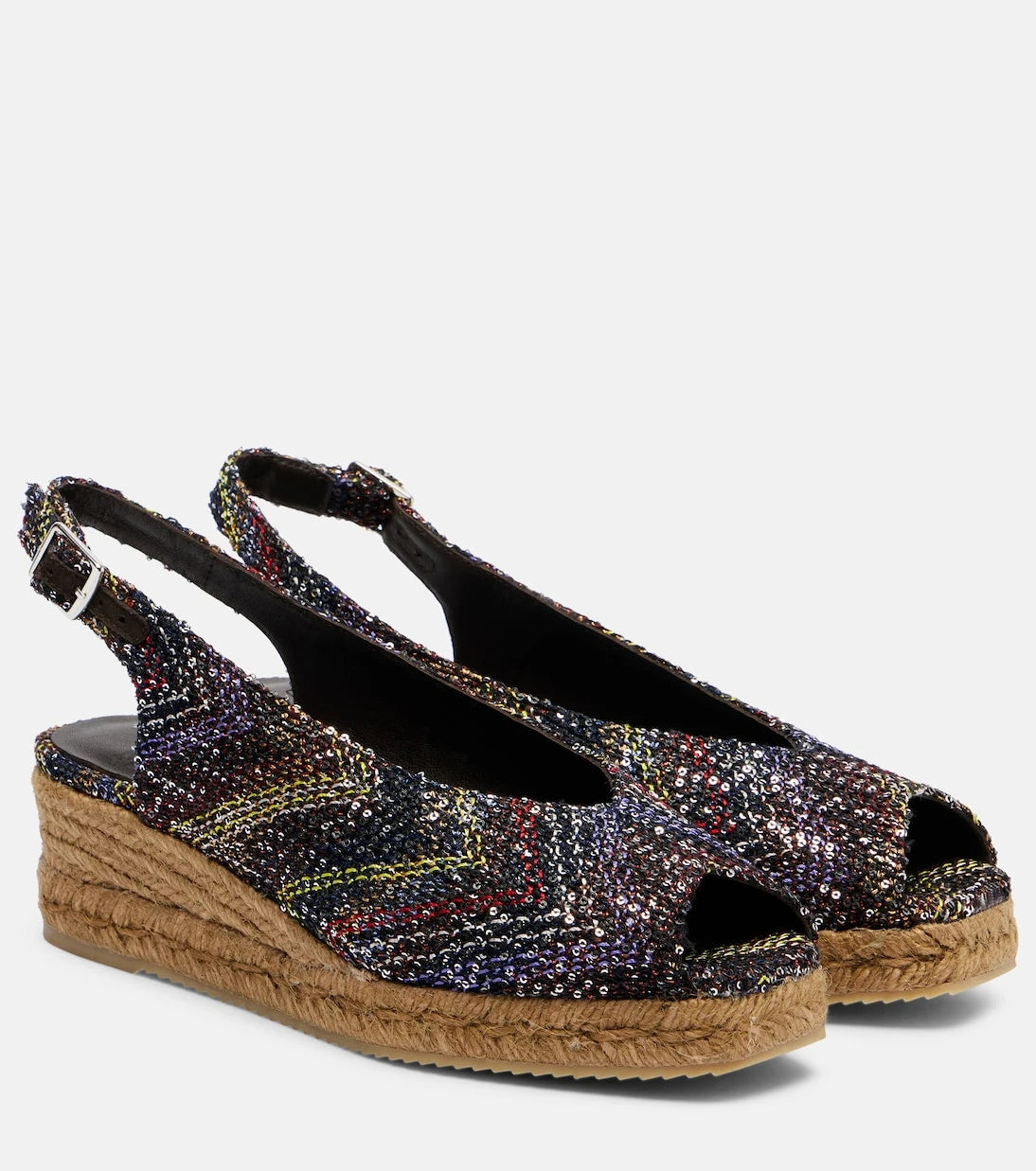 Missoni - Joy 30 pullu hasır dolgu topuklu ayakkabı