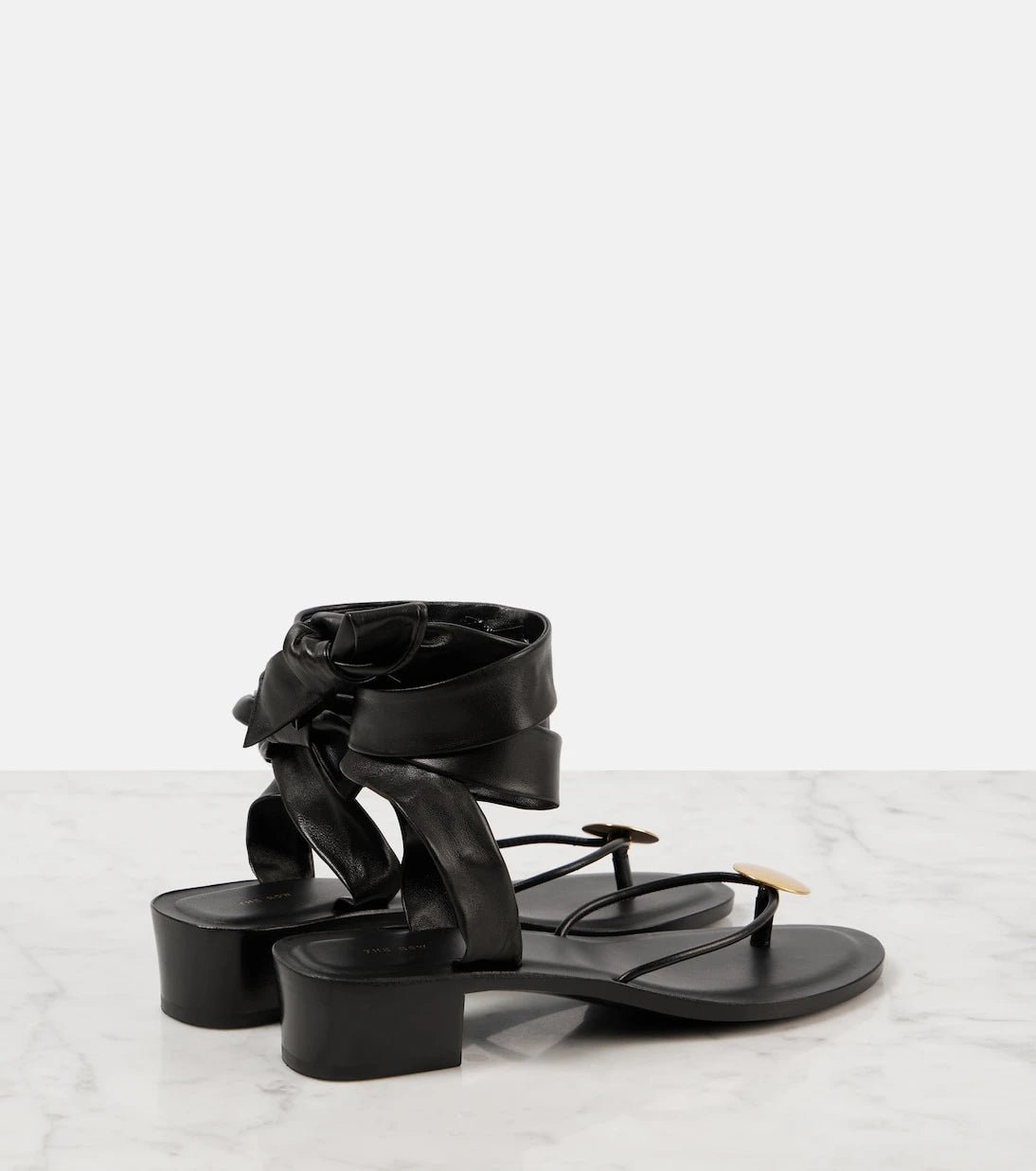 The Row - Cord leather thong sandals